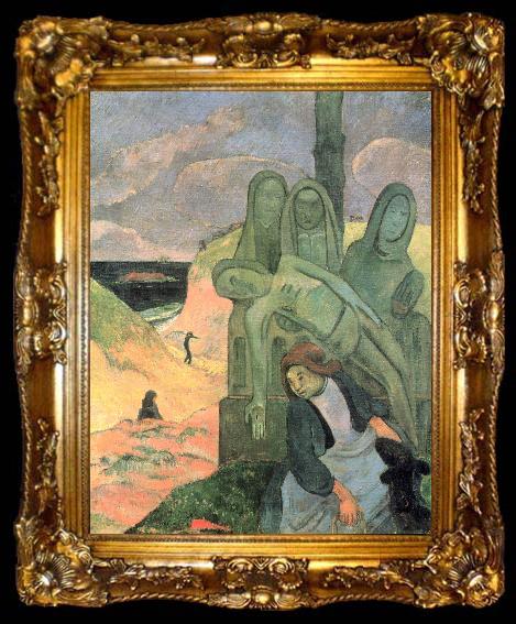 framed  Paul Gauguin The Green Christ, ta009-2